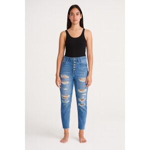 We The Free Distressed Ripped High Rise Mom Jeans, Size 29‎